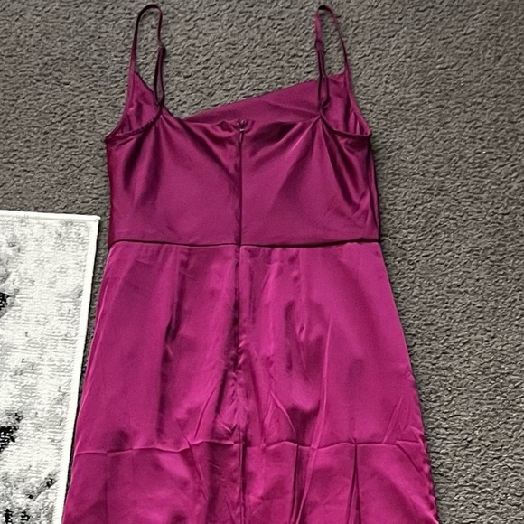 Anthropologie Hutch Silky Carver Maxi Gown In Eggplant Wine - Picture 11 of 11